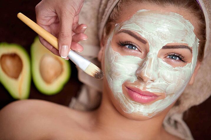 Apply face mask for rejuvenation at home