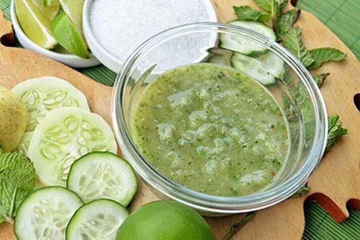 The cucumber mask will help keep your skin fresh and youthful