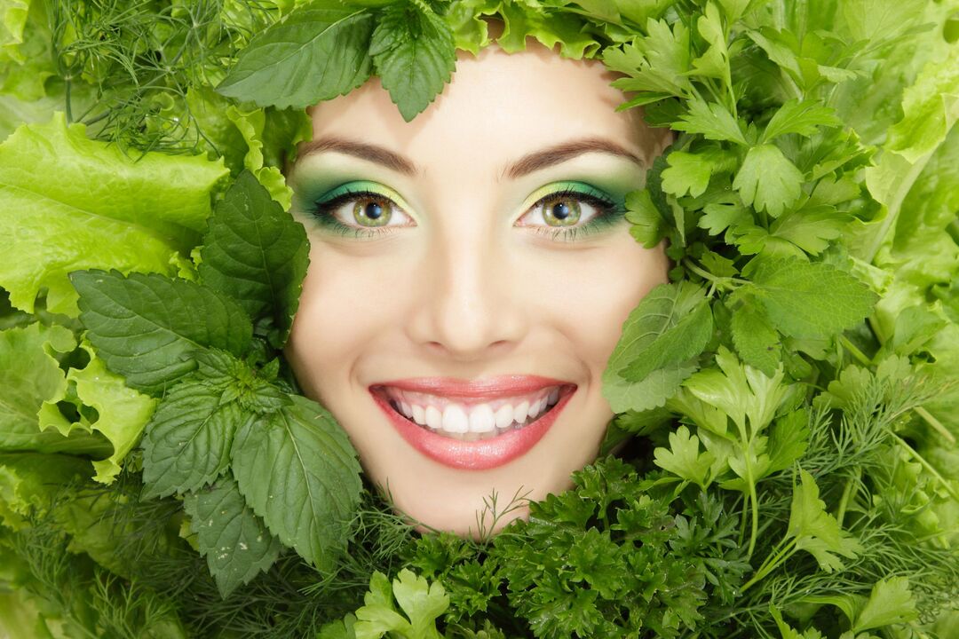 New, healthy and beautiful facial skin thanks to the use of beneficial herbs