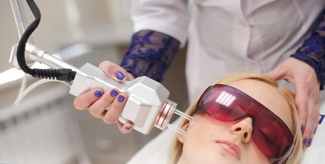 The principle of facial rejuvenation with a laser